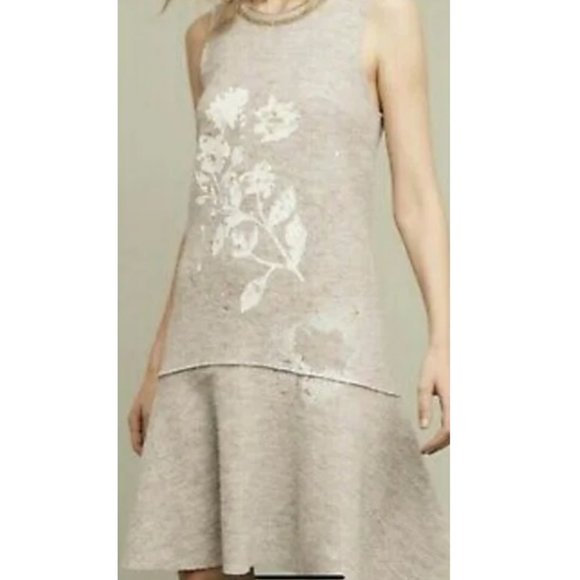 Knitted & Knotted Sleeveless Wool Sweater Dress Size L - Picture 5 of 5